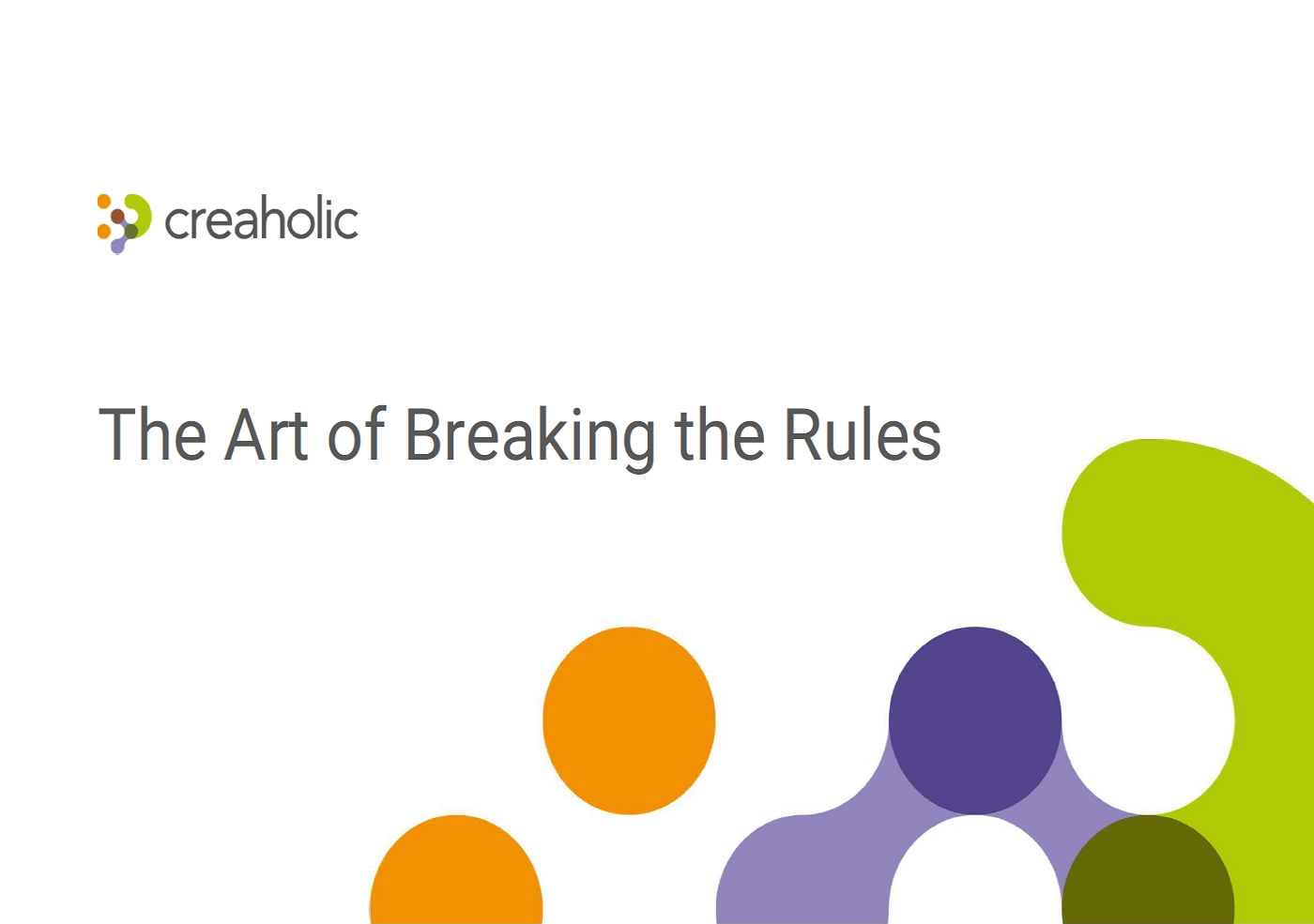 The Art of breakin gthe rules